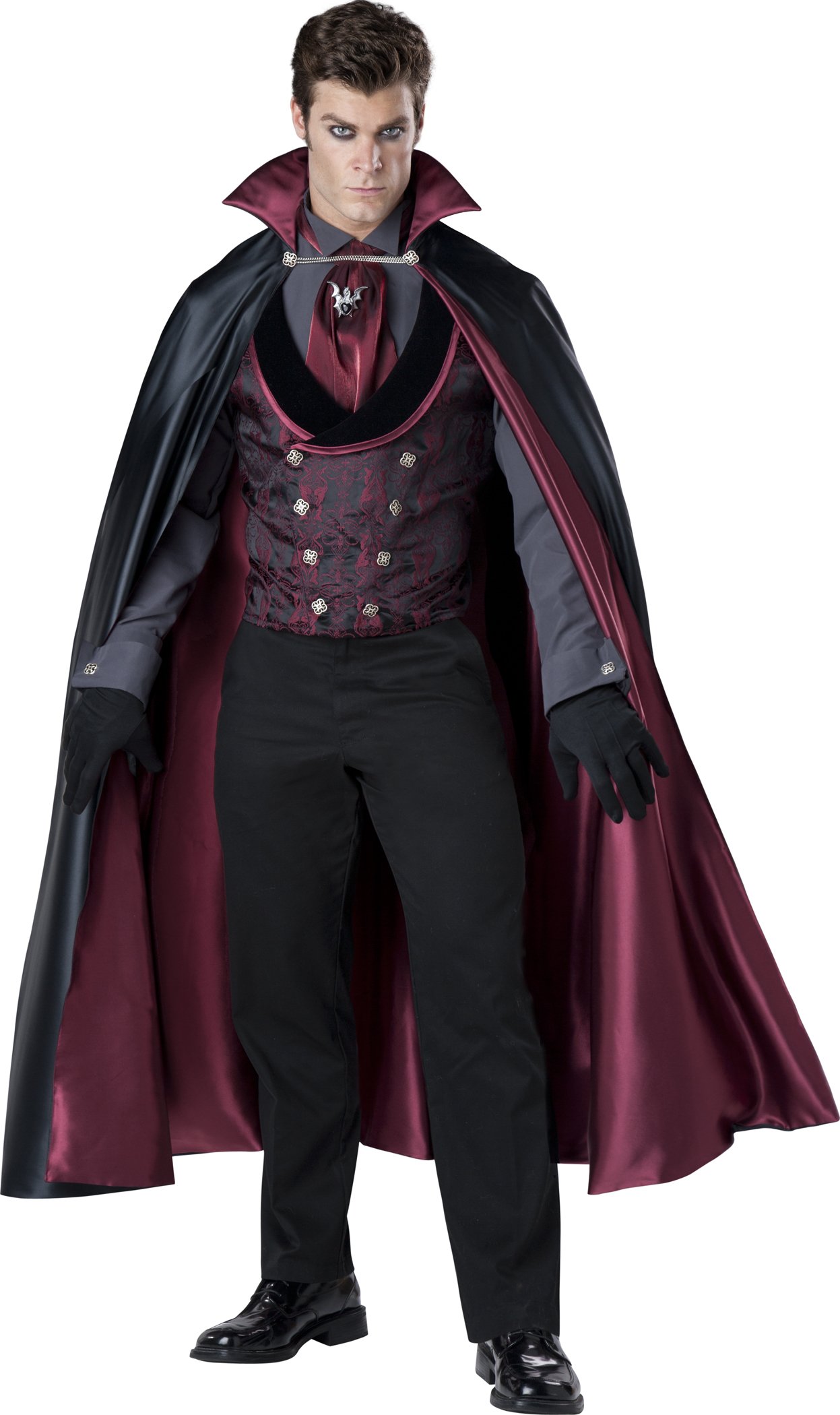 InCharacter Costumes Mens Nocturnal Count Black Red X-Large