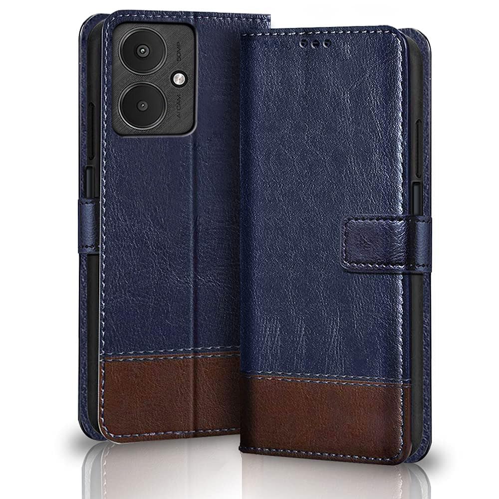 TheGiftKart Flip Back Cover Case for Mi Redmi 13C 4G / 13C 5G / Poco C65 / Poco M6 5G | Dual-Color Leather Finish | Inbuilt Stand & Pockets | Flip Cover for Redmi 13C (Faux Leather, Blue & Brown) TheGiftKart Flip Back Cover Case for Mi Redmi 13C 4G / 13C 5G / Poco C65 / Poco M6 5G | Dual-Color Leather Finish | Inbuilt Stand & Pockets | Flip Cover for Redmi 13C (Faux Leather, Blue & Brown)