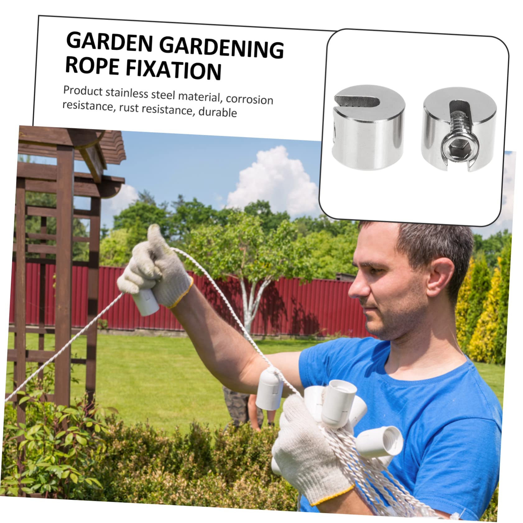 BELLIFFY 2pcs Wire Rope Clamp Cable Clamp for Wire Rope Traffic Light Wire Clamp Steel Cable Clamps Rope End Clamp Wire Rope Cable Clamp Wire Rope Loop Clamp 316 Stainless Steel Silver