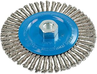 Walter 13K614 Stringer Bead Wire Wheel Brush - 6 in. Stainless Steel Wire Brush