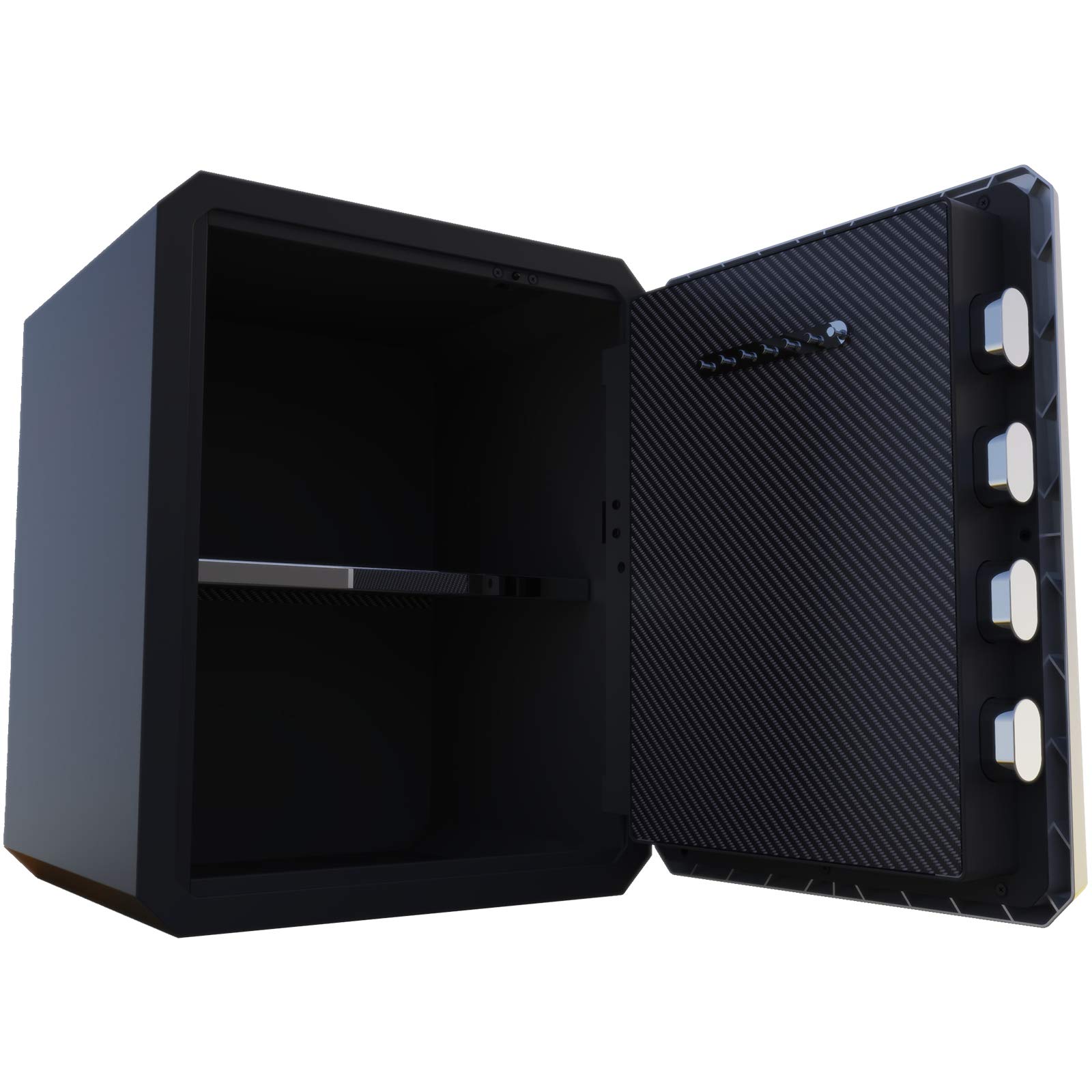 Bofon Wseries 2.1Cubic feet Family Fingerprint Password Safe Box with Key,Pistol,Gun Safe