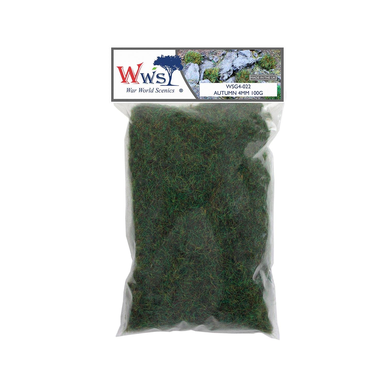 WWS War World Scenics WWScenics | 4mm Autumn Static Grass | 100g | WSG4-022 | Realistic Model Scenery Material