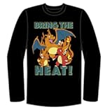 Pokemon Big Boys Charizard Long Sleeve T-Shirt Charizard Team Evolution
