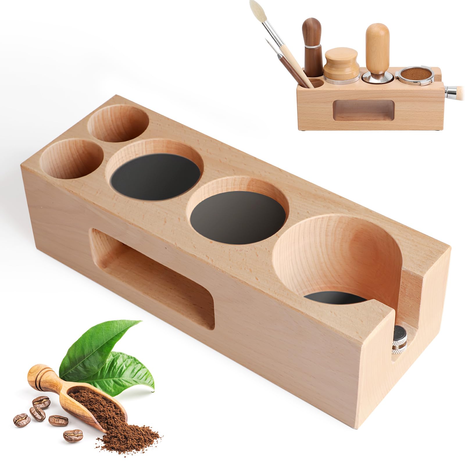 TampBase Tamperstation Nussbaum, 58mm, 1 Loch, Rändelschrau (Gebraucht) in Holziken für CHF 180
