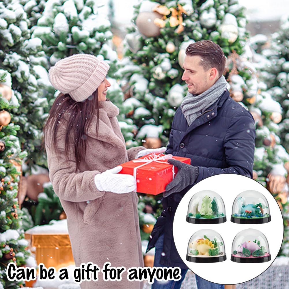 Kit Boule à Neige LED - DinosArt - 2 Globes - 60 Éléments Décoratifs