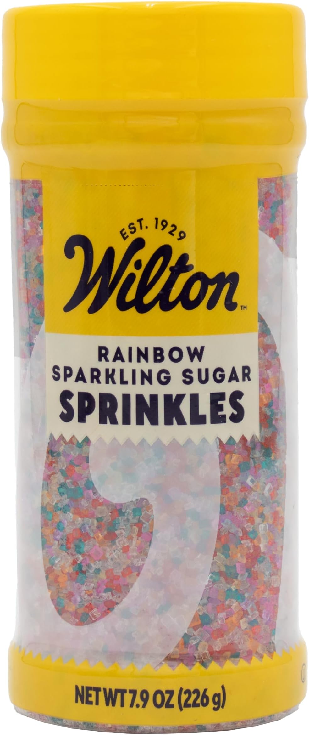 Wilton 710-991 Rainbow Sparkling Sugars, 8-Ounce | Rainbow sparkling sugar is quick and easy to add to cakes, candies, cupcakes and more