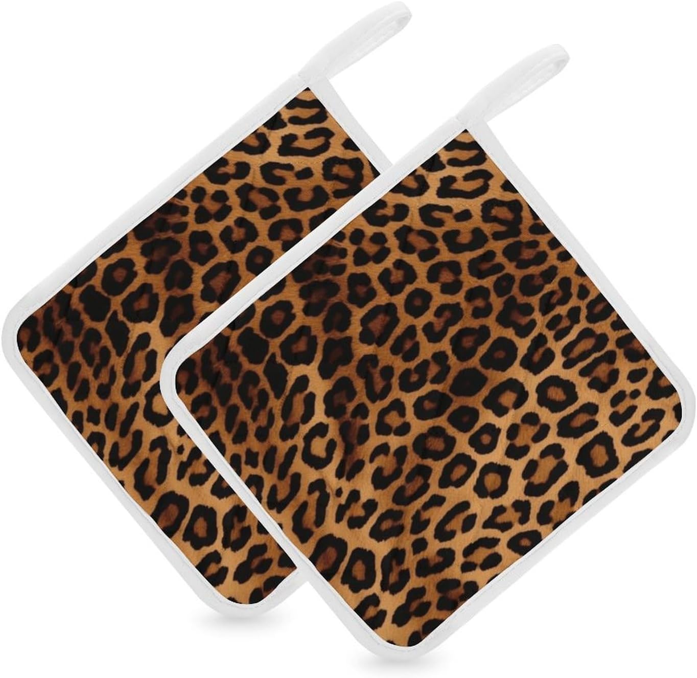 Cool Cheetah Leopard Polyester Heat Resistant Pot Pad Non Slip Anti Scald Hot Dish Mat Reusable Table Protector for Kitchen Hot Pot Mat Wear Resistant Heat Proof Table Pad for Countertop Dining Room