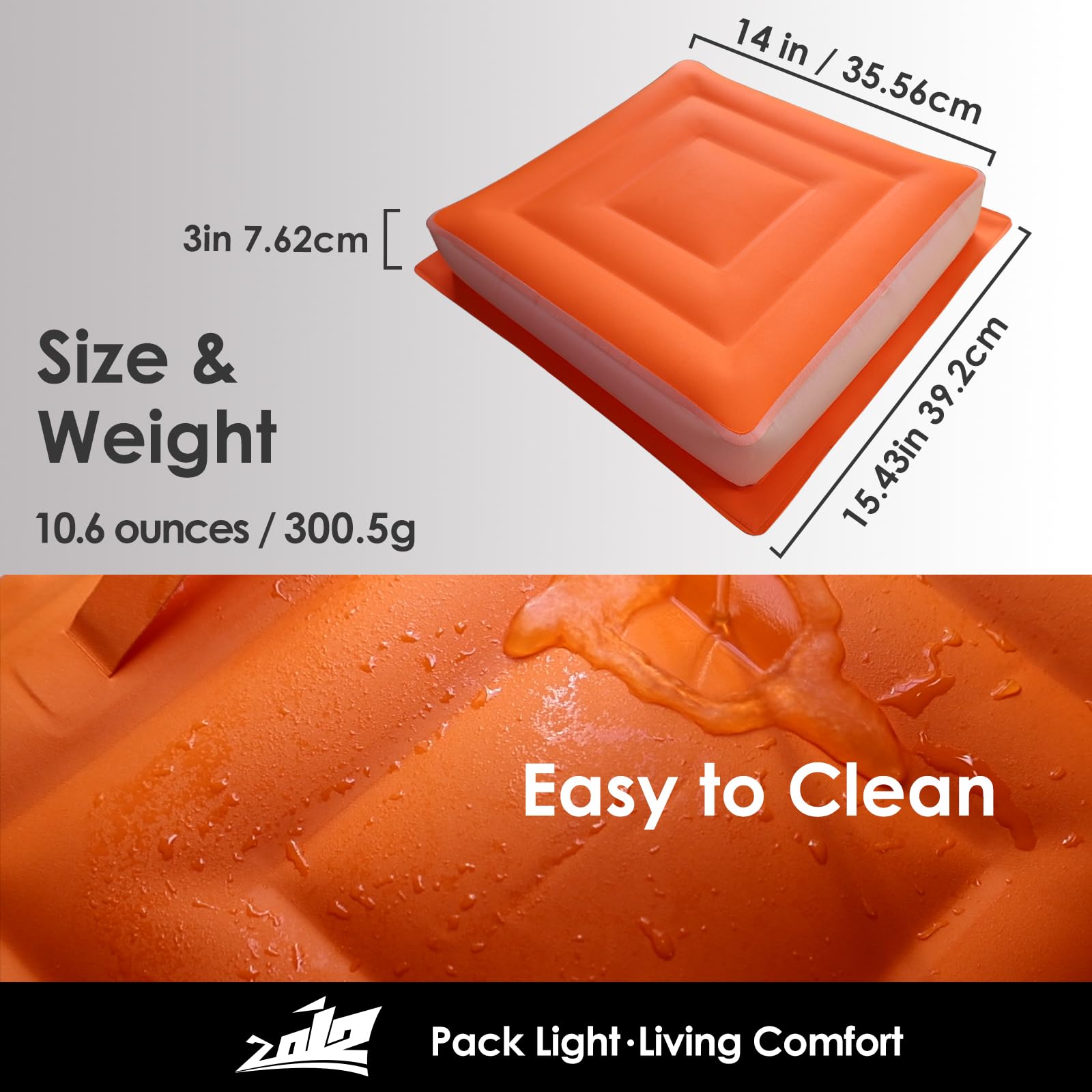 RV Vent Insulator 14x14x3 Inch - Inflatable Skylight Cover For Camper/Trailer - TPU Material - View #9