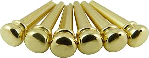 Lot De 6 Chevilles De Chevalet En Laiton Pour Guitare Acoustique – Améliore La Résonance Et Le Maintien Des Cordes - 8