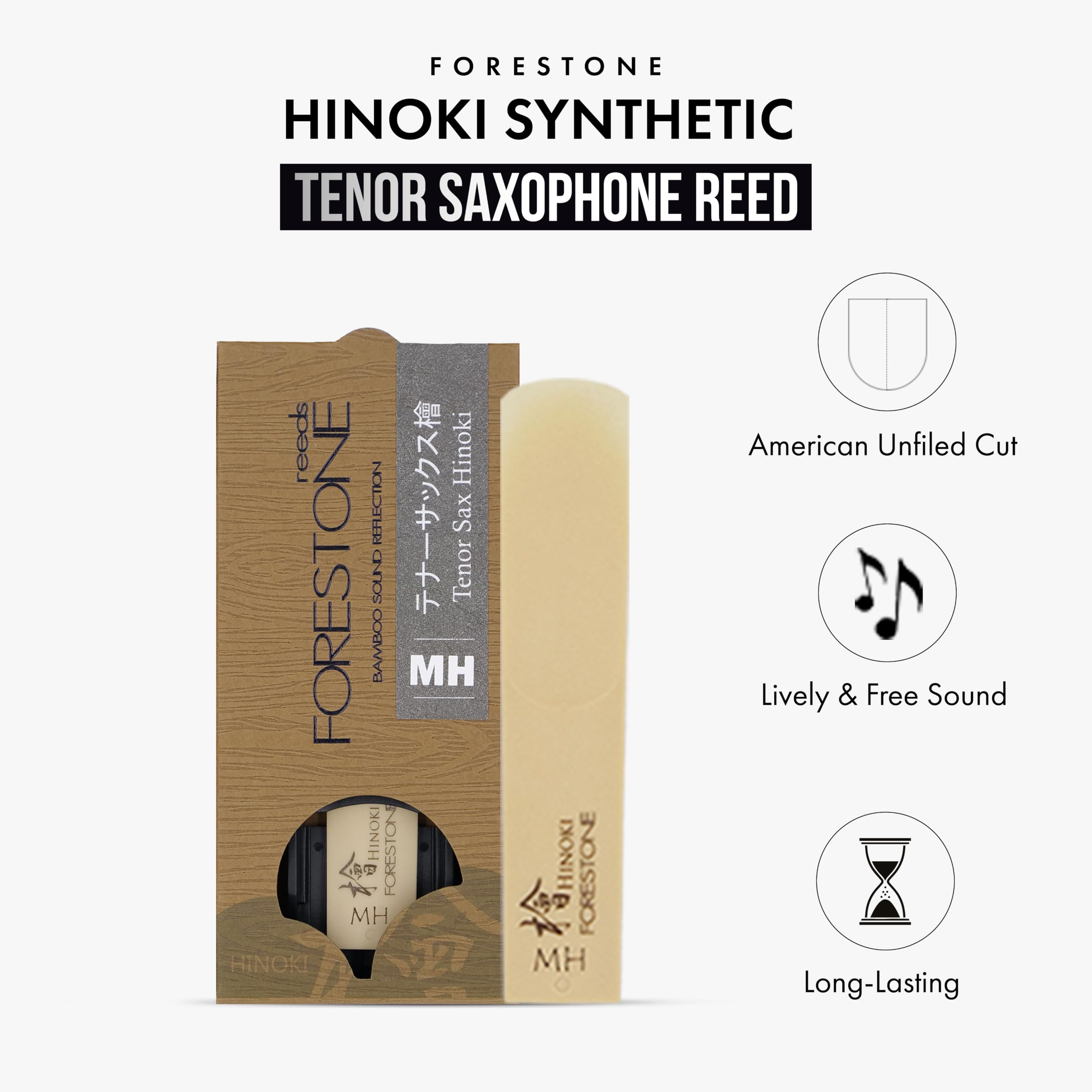 Forestone Hinoki Tenor Saxophone Blatt Jazz - Japan - Bambus (MH)
