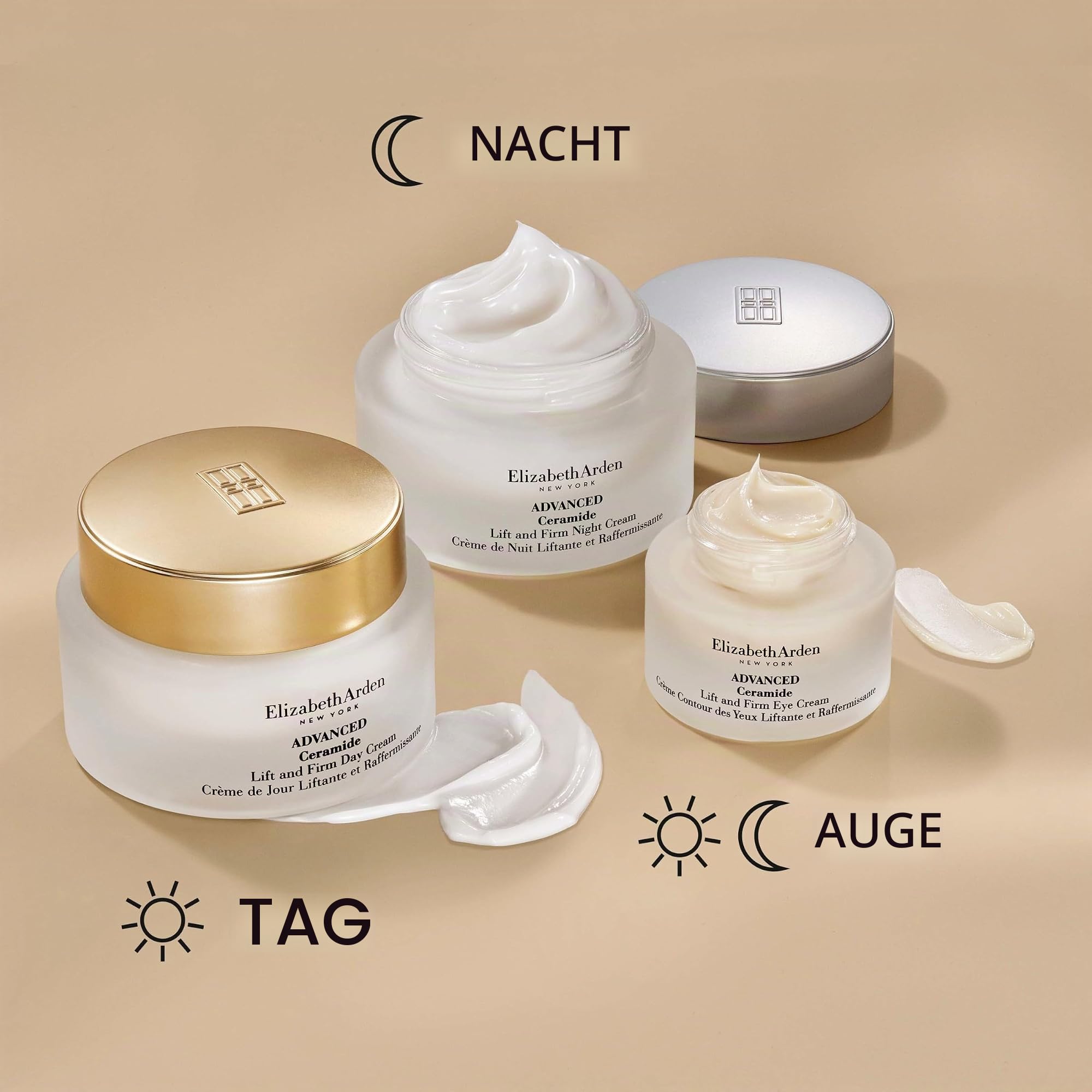 Elizabeth Arden - Advanced Ceramide – Liftende und straffende Tagescreme für das Gesicht – Hautpflege gegen Falten und Anti-Aging – feuchtigkeitsspendende Gesichtspflege, 50 ml
