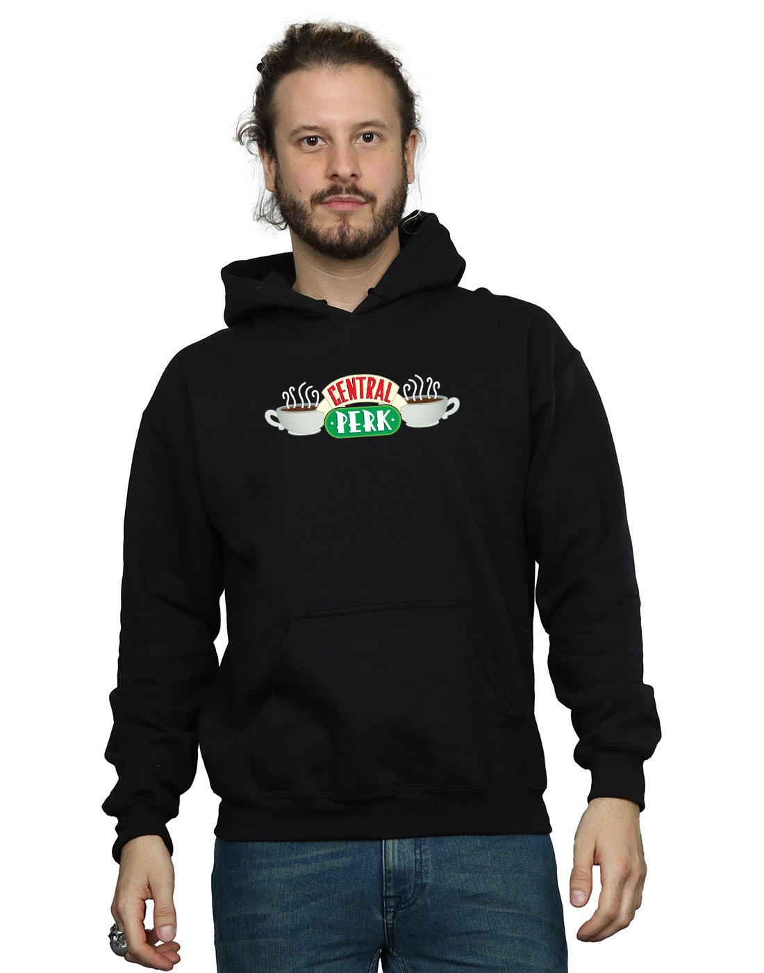 Absolute Cult Friends Men's Central Perk Hoodie Black Medium