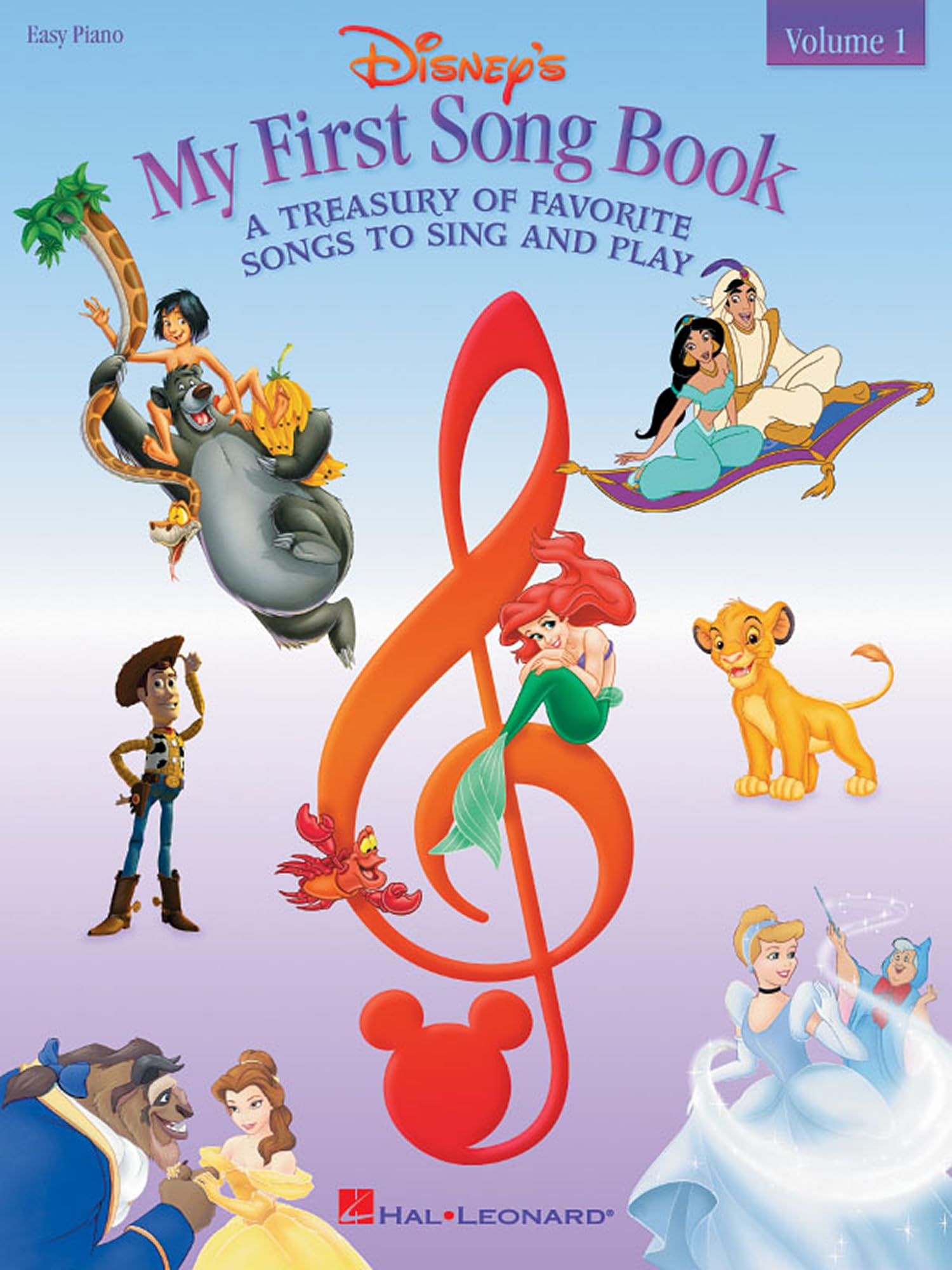 Disney's My First Songbook: Easy Piano Songbook for Kids To Sing and Play | Volume 1 for Beginners | Favorite Disney Songs Sheet Music for Young Pianists | Illustrated Piano Music Collection