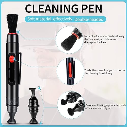 Miniatura 5 de AKIKI Kit de limpieza de auriculares de realidad virtual, kit de limpiador de lentes para MetaOculus Quest 2 Quest RiftS, HTC Vive Pro Cosmos Elite