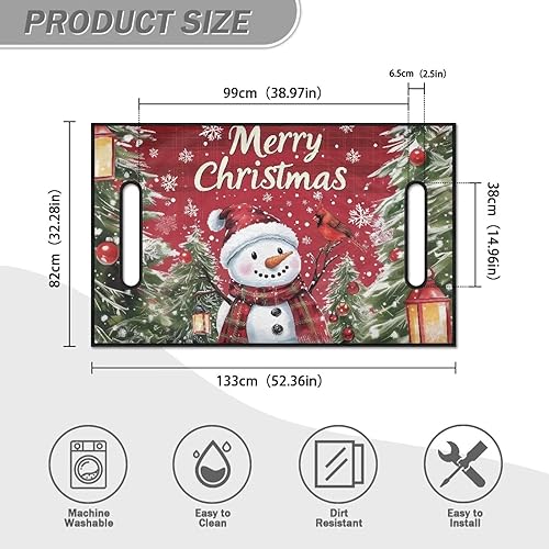 Miniatura 10 de Fundas de asiento de Navidad HoHo para carrito de golf, manta universal para carrito de golf, accesorios de tela súper duradera y suave