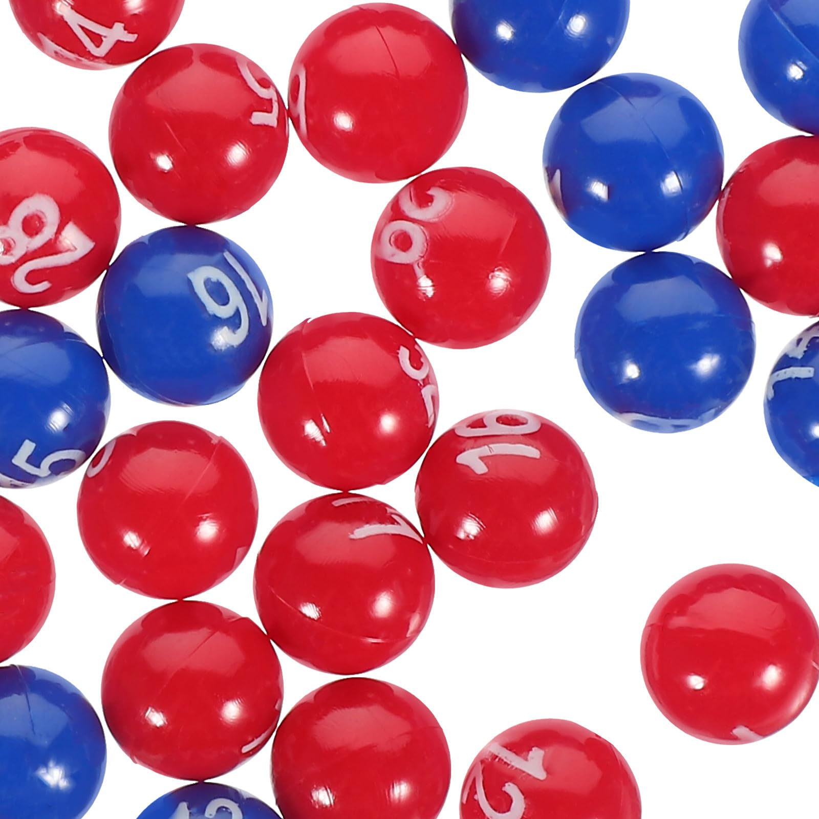SHINEOFI Boule de Loto en Plastique Légère et Facile à Lire pour Jeu du Loto, Accessoires de Ballons de Jeu pour Ambiance de Fête et Activités de Bingo