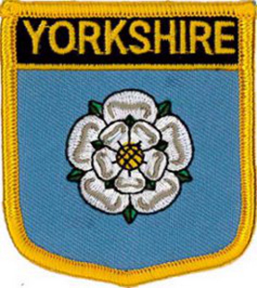 Klicnow Blue Yorkshire County Embroidered Patch 6Cm X 7Cm (2 1/2" X 2 3/4")