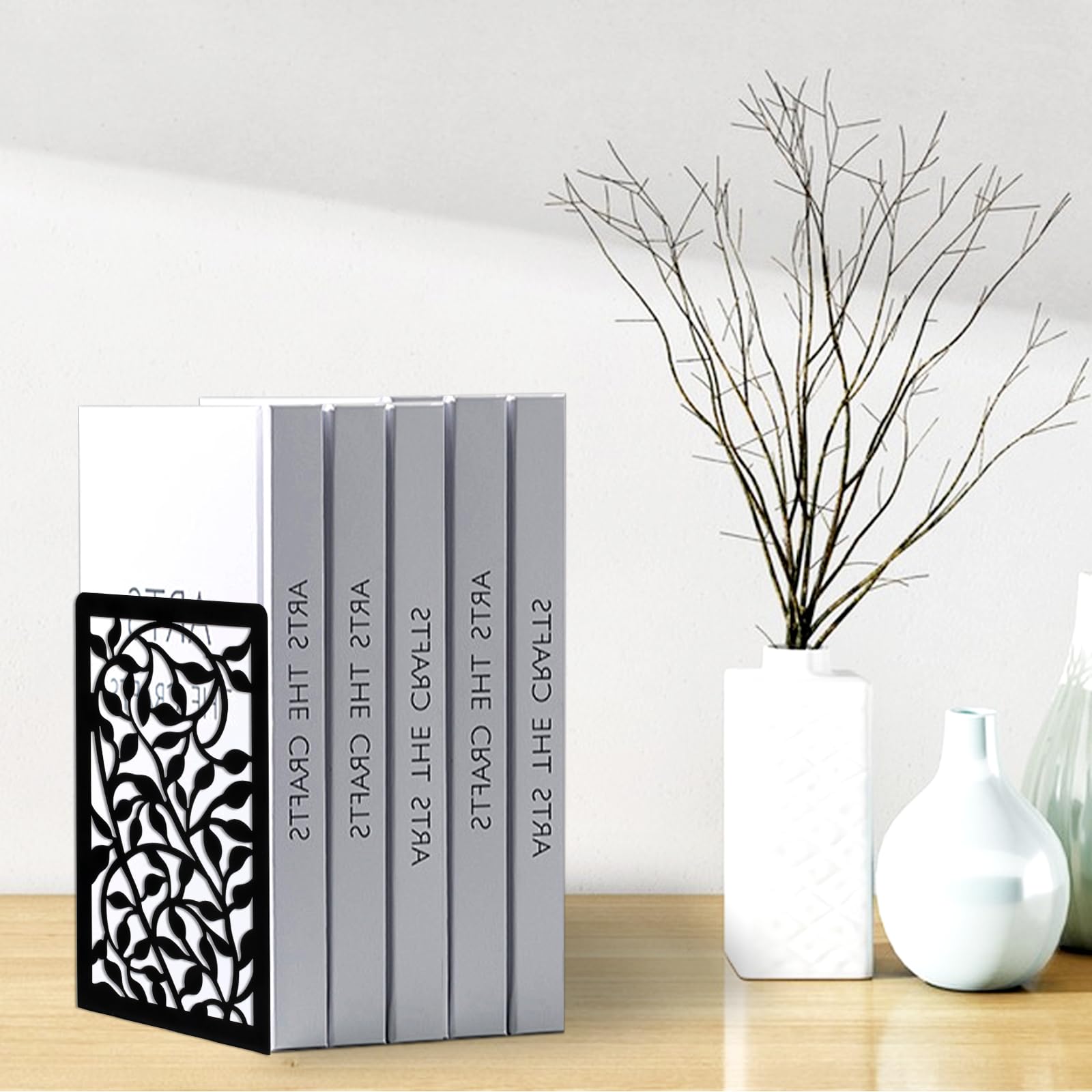 1 Par Podpórki na Książki, Metalowe podpórki na Książki, Czarne Metalowe Książki, Book Holder Bookends, Podręcznik do Regału, Podręcznik, Podręcznik do Biura Szkolnego domowego Podręcznik do Nut