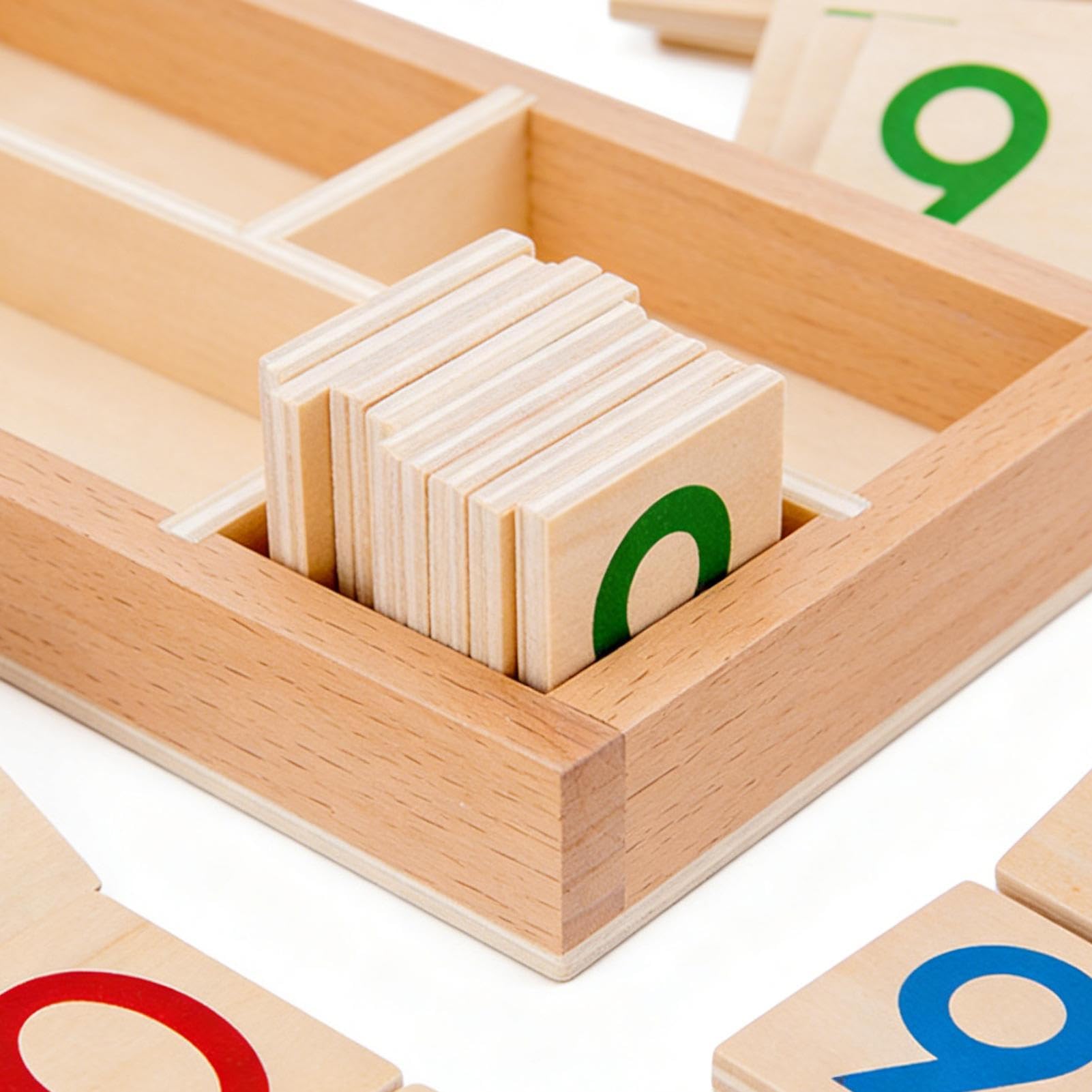 Matematica educativa, Carte digitali in legno, Giocattoli digitali 1-9000, in età prescolare, ragazzi e ragazze, Sala giochi in classe a casa, attività di apprendimento in campo
