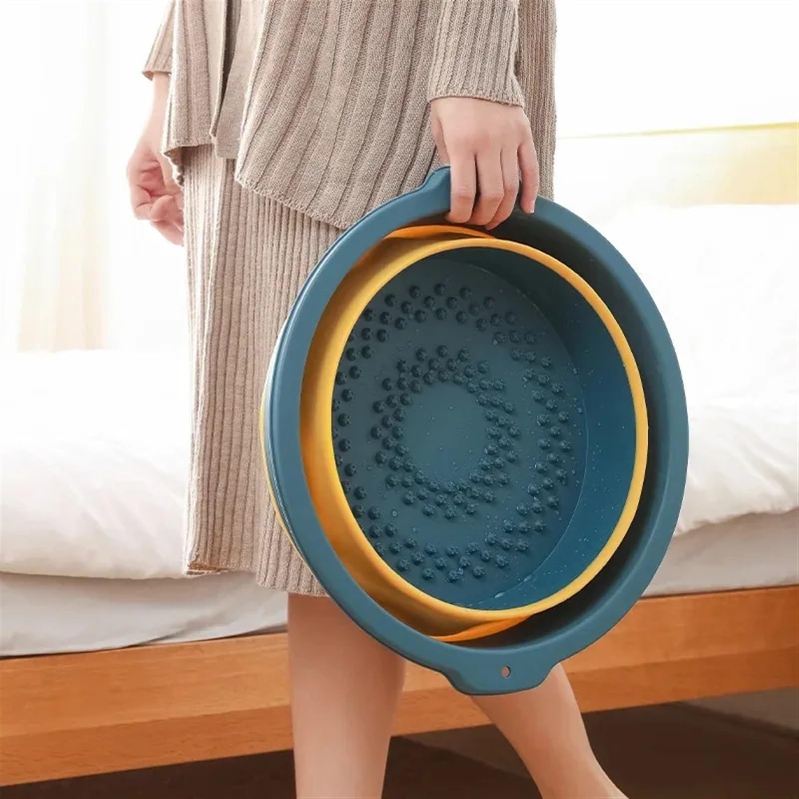 Secchio Pieghevole Per Piedi Secchio pieghevole for pediluvio Massaggio domestico for for
