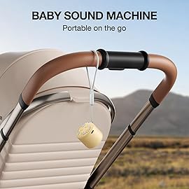 White Noise Machine Baby Portable Sound Machine,LEICEX Travel Sound Machine,15 Non-Looping Sound Timer and Memory Play, Mini White Noise Machine for Sleeping Office Travel Honey