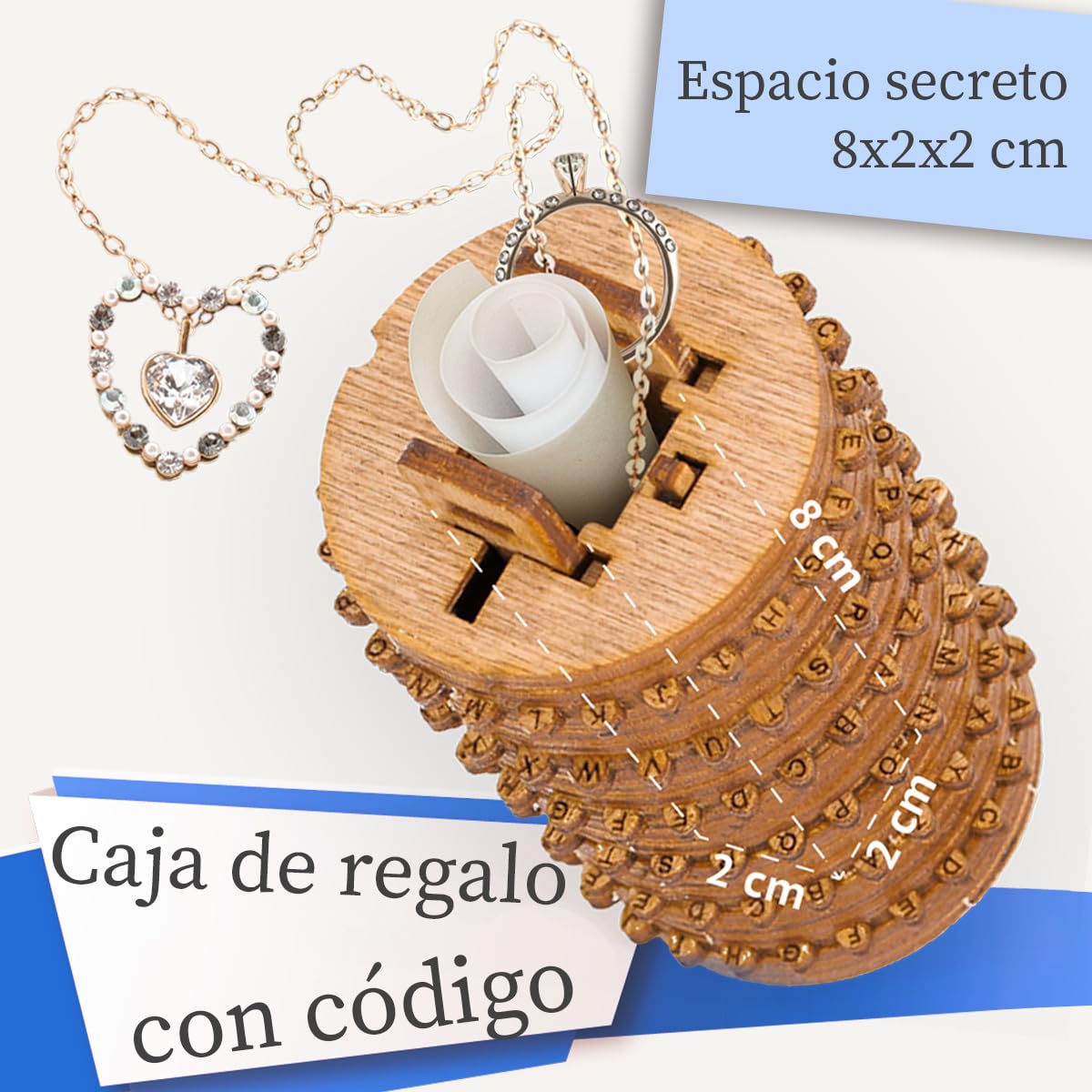 iDventure Kryptos - Tesoro mecánico - Puzzle 3D de Madera - Caja para Dinero -Hucha Original - Regalo para Boda Aniversario - Caja misteriosa - Regalos Originales - Rompecabezas para Adultos