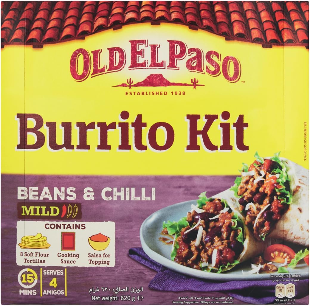 Burrito Kit (Beans & Chili) 620G