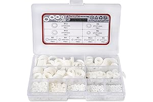 Versatile Nylon Flat Washers Kit for Mechanical and Electrical Needs