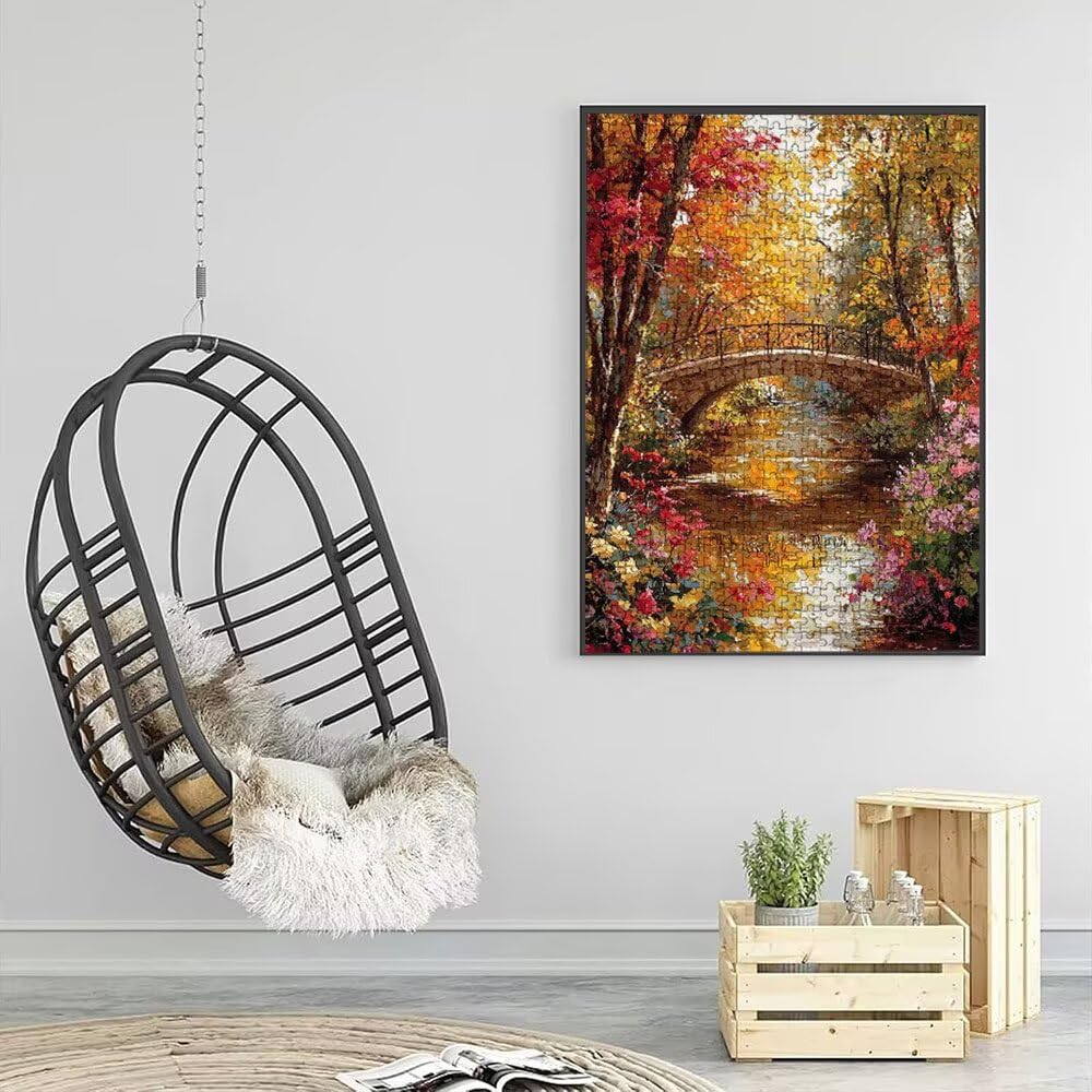 Puzzle 4000 Pezzi, Giardino Ponte 3D Puzzle per Adulti Impegnativo, Educa Puzzles Artistico, Divertente E Stimolante Puzzles Decorativo per La Famiglia, Regalo e Decorazione Pareti DX0YL6-776