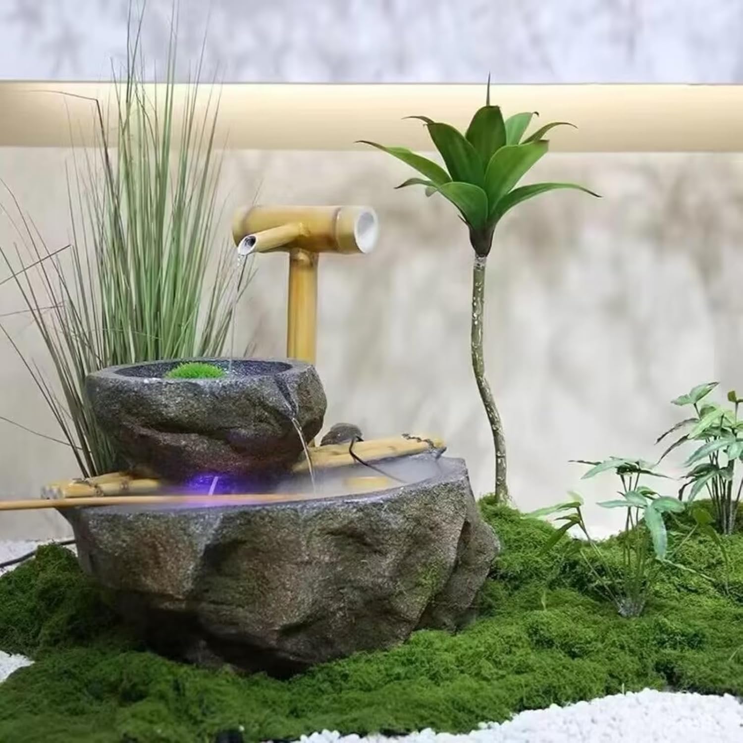 5.3 Oz/150g Artificial Fake Moss, Fake Green Moss Faux Moss for Potted Plant Craft Fairy Gardens Wedding Party - Image 2