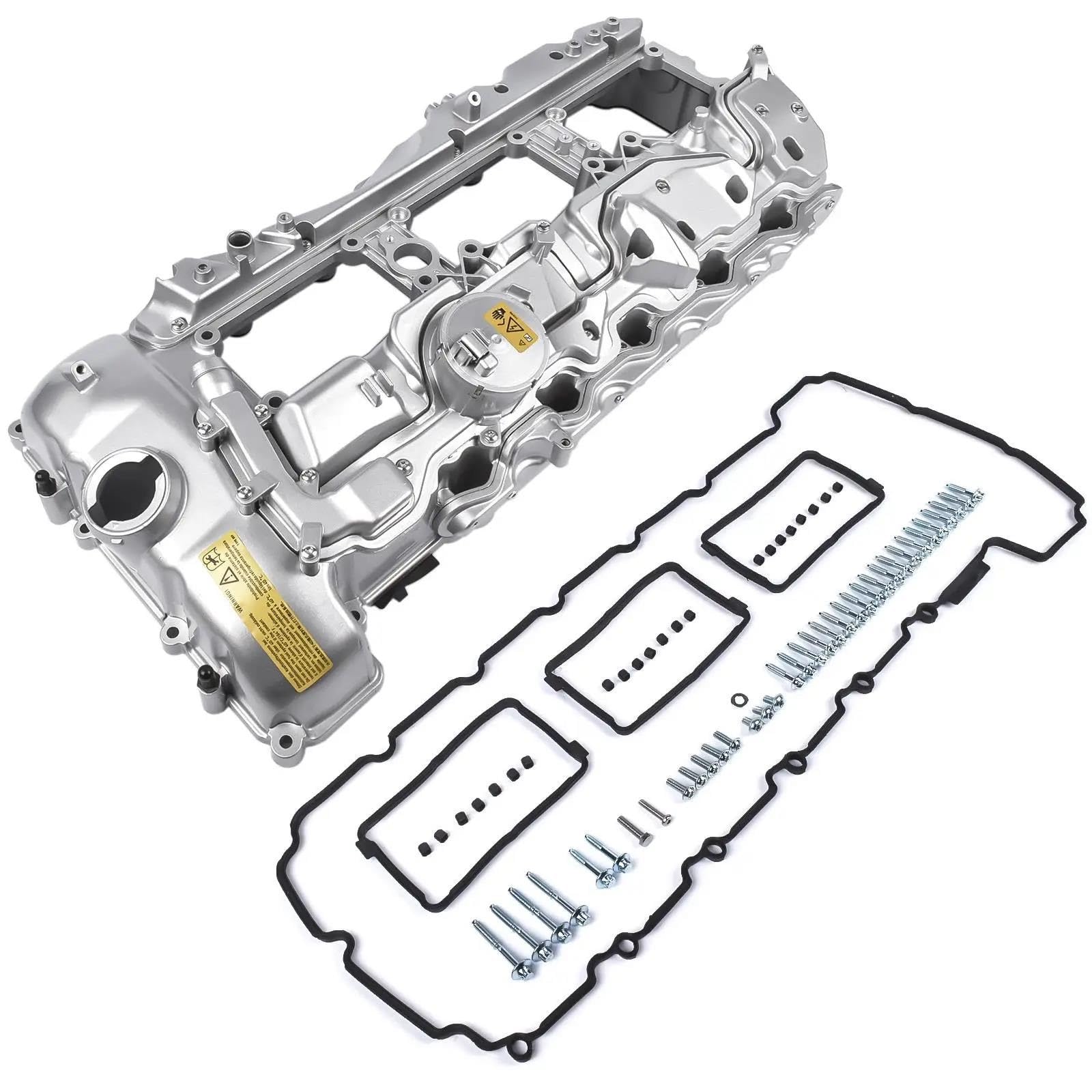 Coperchio valvola auto 11127570292 Coperchio Valvola In ALLUMINIO Con Guarnizione E Cappuccio Per BMW Per 135i 335i 535i 640i 740i X3 X5 N55 coperchio punterie