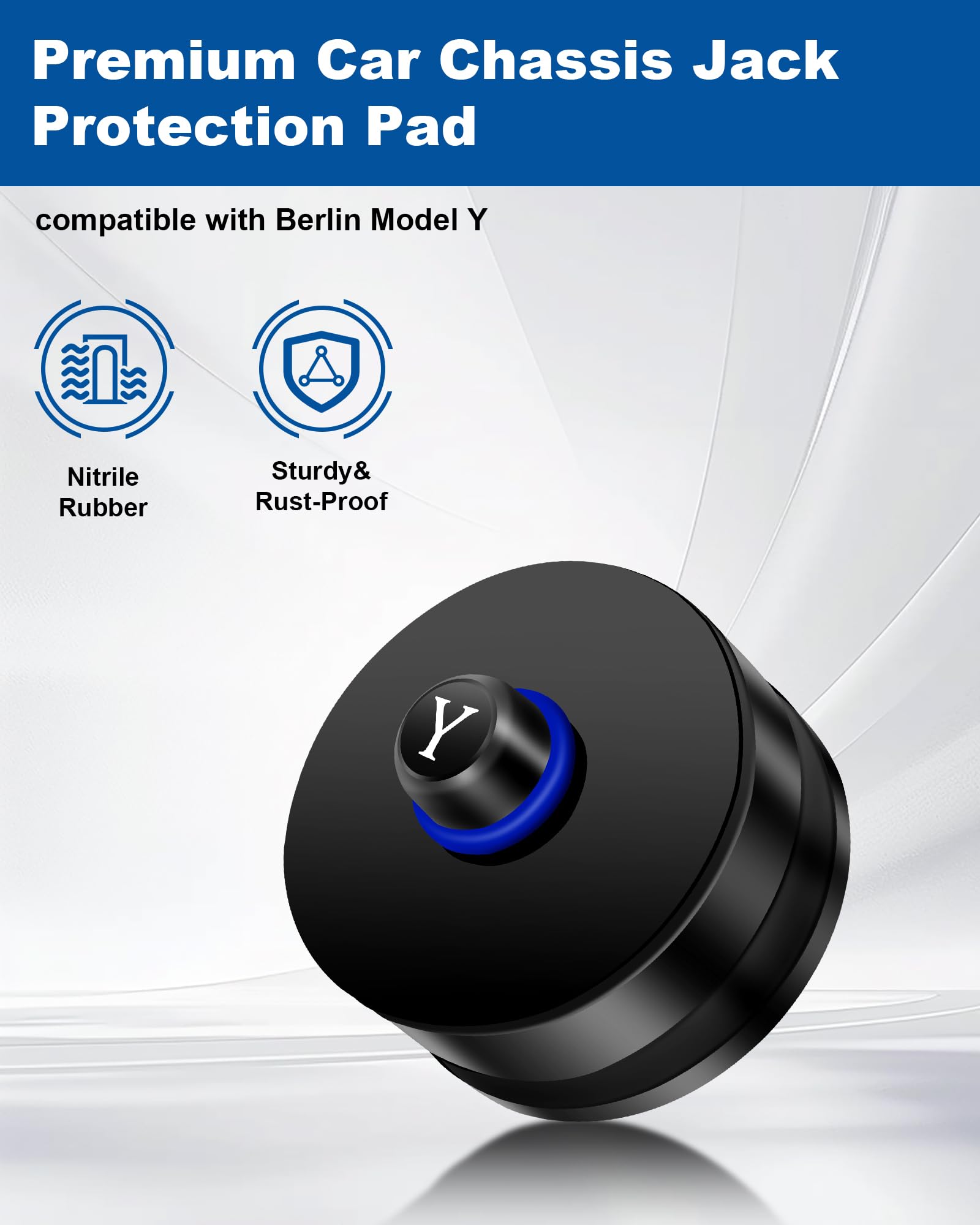 RUIZHI 4PC Jack Pad Gomma per Cric Tesla Model Y Berlin 20mm Tampone in Gomma Protezione Batterie Telaio
