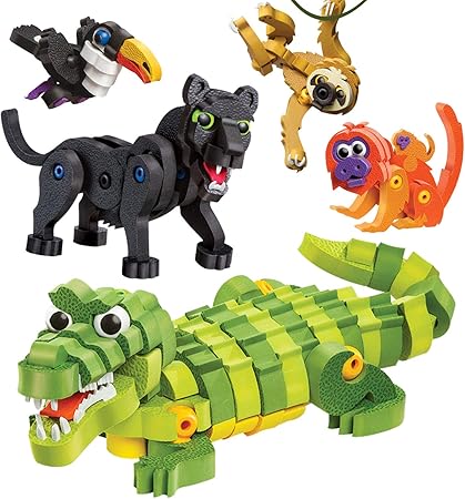 Amazon やわらかパズルブロック ブロッコ アニマルシリーズ トロピカルアニマルセット ブロック おもちゃ