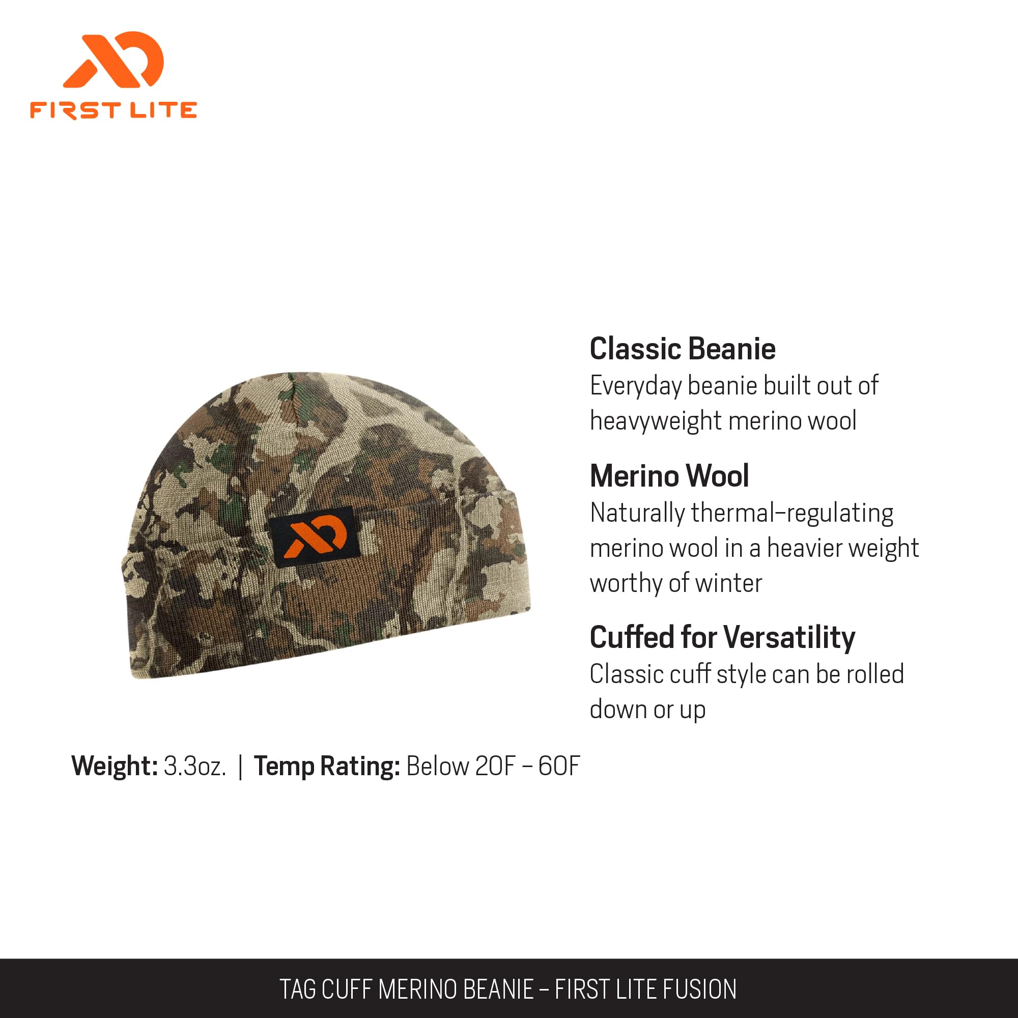 Erste Lite-Tag Manschette Merino beanie-fusion-one Gr.