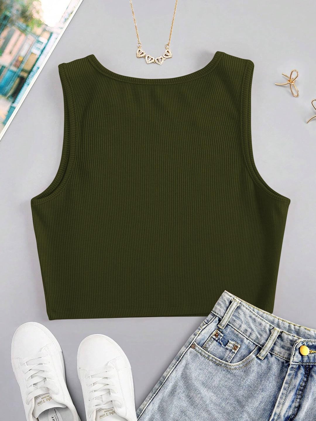 Toochki Maglietta corta da donna, in cotone, stile casual, stile occidentale