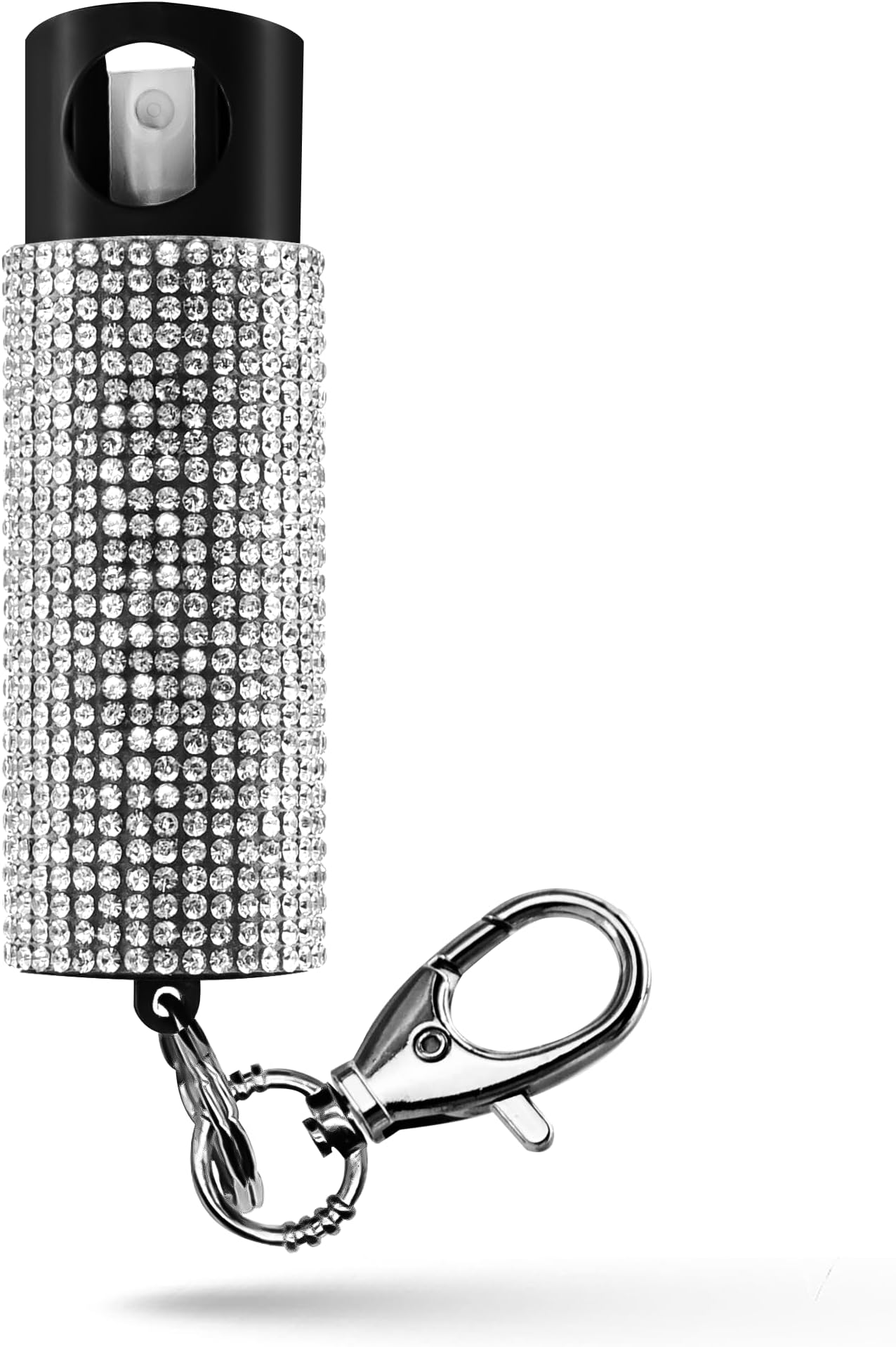 Guard Dog Glitter Pepper Spray - Fashionable Key Chain - 16ft (5m) Spray Range - Glitter Pepper Spray (White)
