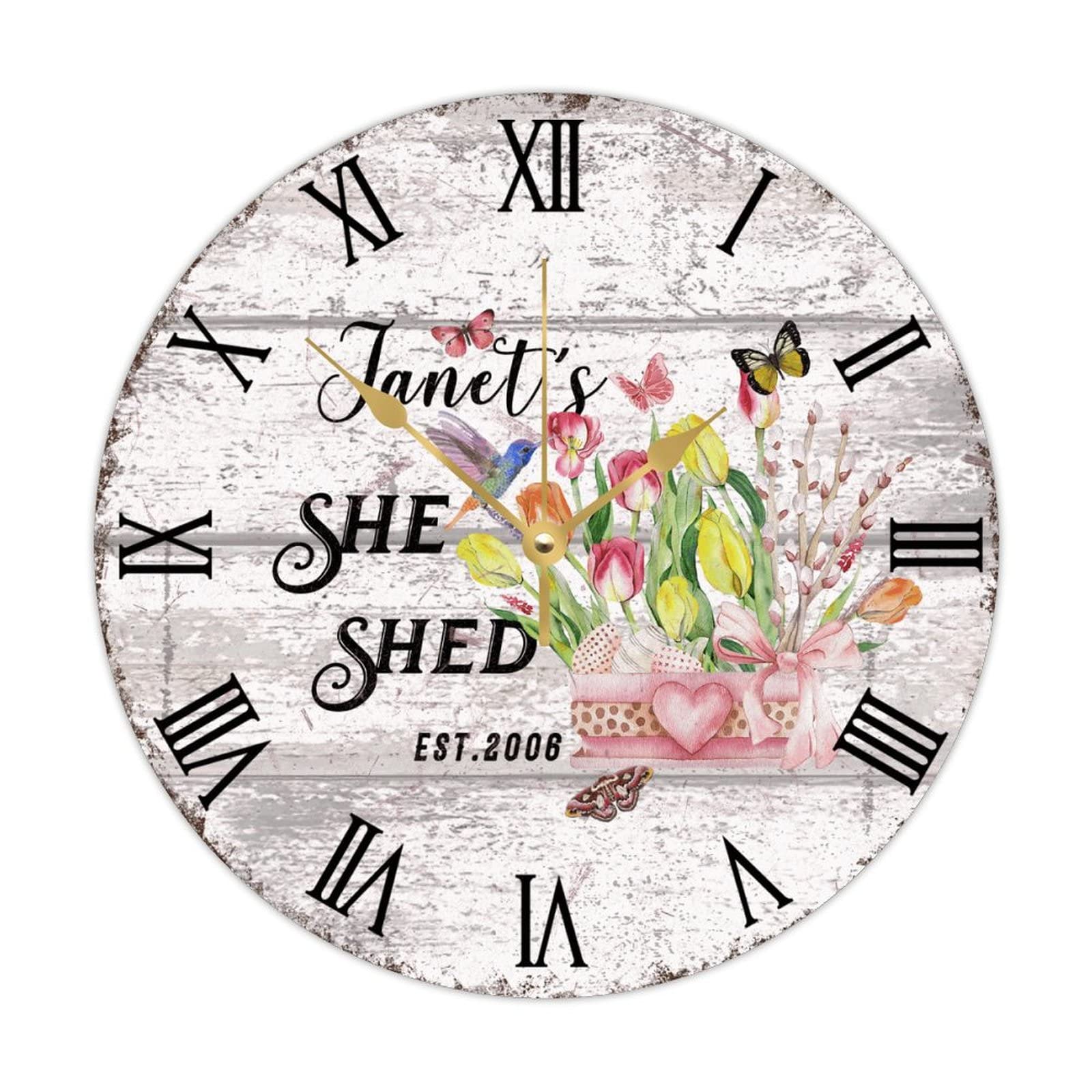 Horloge murale silencieuse pour salon : dites adieu au tic-tac avec le bois vintage