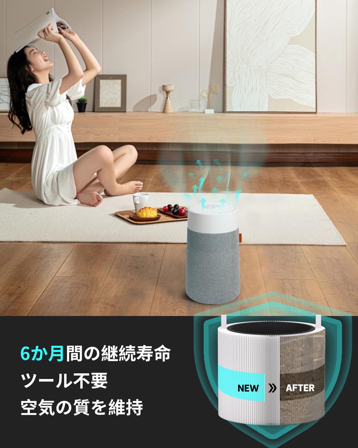 Amazon.co.jp: Mini Max 交換フィルター 2個パック ブルーエア Pure