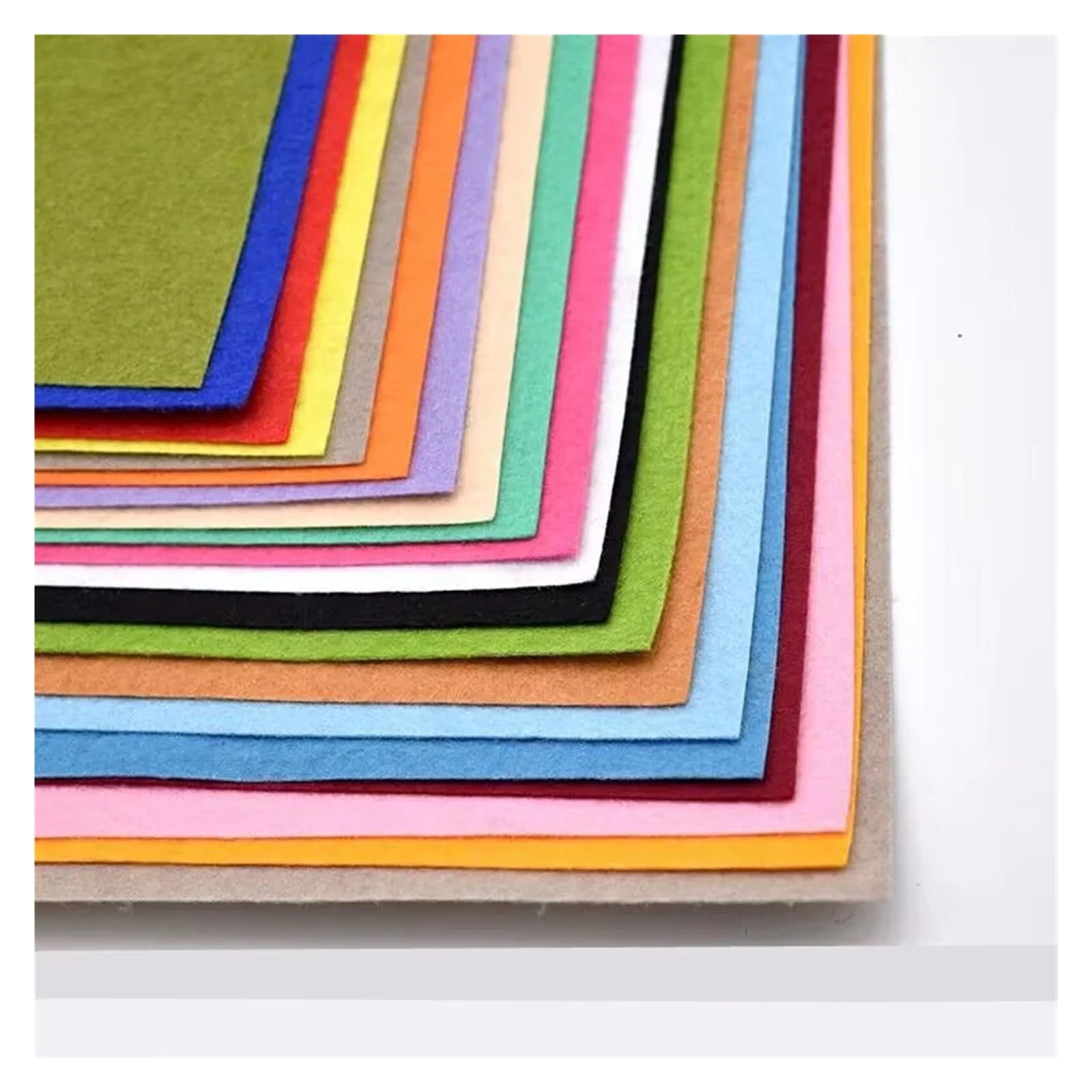 filzstoff meterware filz meterware filz filzsto 40 cm / 15,75 Zoll Filzstoffbogen, Stück, Vliesstoff, 1 mm, Farben, verschiedene Größen, Näh- und Patchwork-Set(20x20cm)