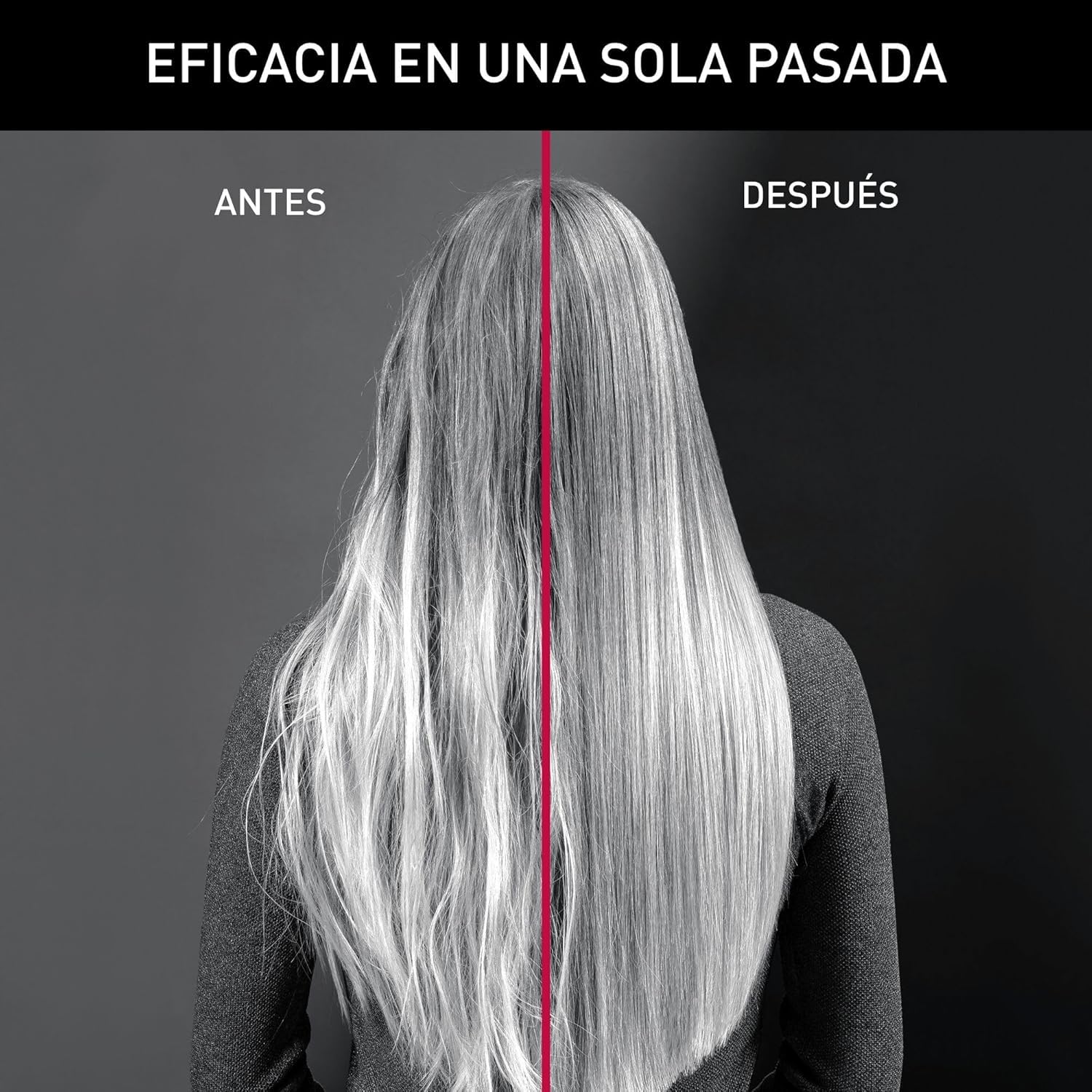 Rowenta x Karl Lagerfeld Optiliss Ionic, Plancha de pelo con revestimiento cerámico para un pelo suave, 10 temperaturas hasta 230º, alisado eficiente, rizos y ondas, negro, SF323L