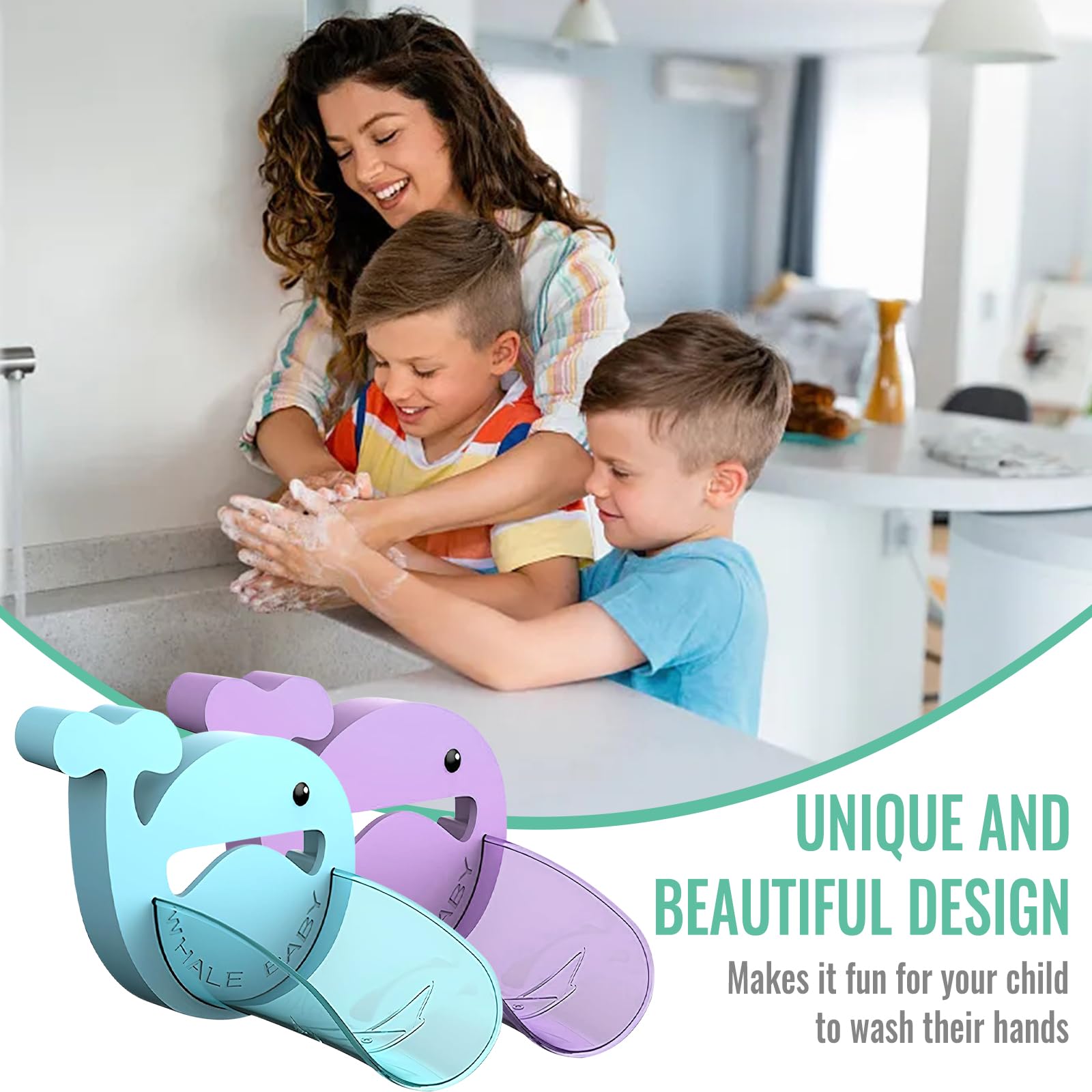 Extension Robinet Enfant GOTOTOP Outil De Lavage Des Mains Pour Enfants Rallonge De Bec De Protection Robinet Baignoire Bebe
