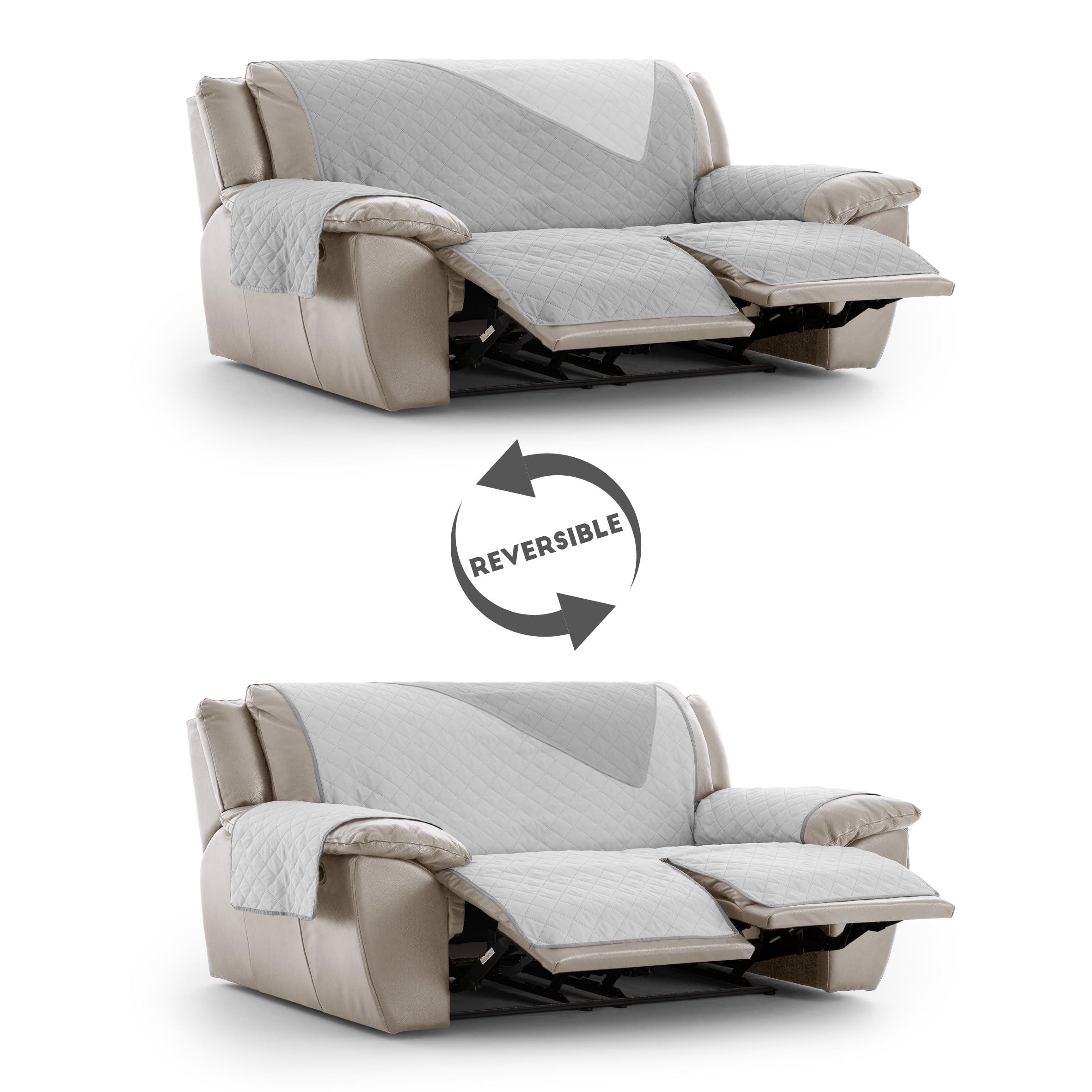 EYSA Magnus Relax-sofabezug reversibel 3X2 Farbe 06, 06 Grau