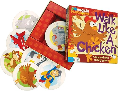 Miniatura 2 de Camina como un pollo - No requiere lectura, juego de actividades de juego de rol para esconderse y buscar, preescolar y niños, juego de desarrollo