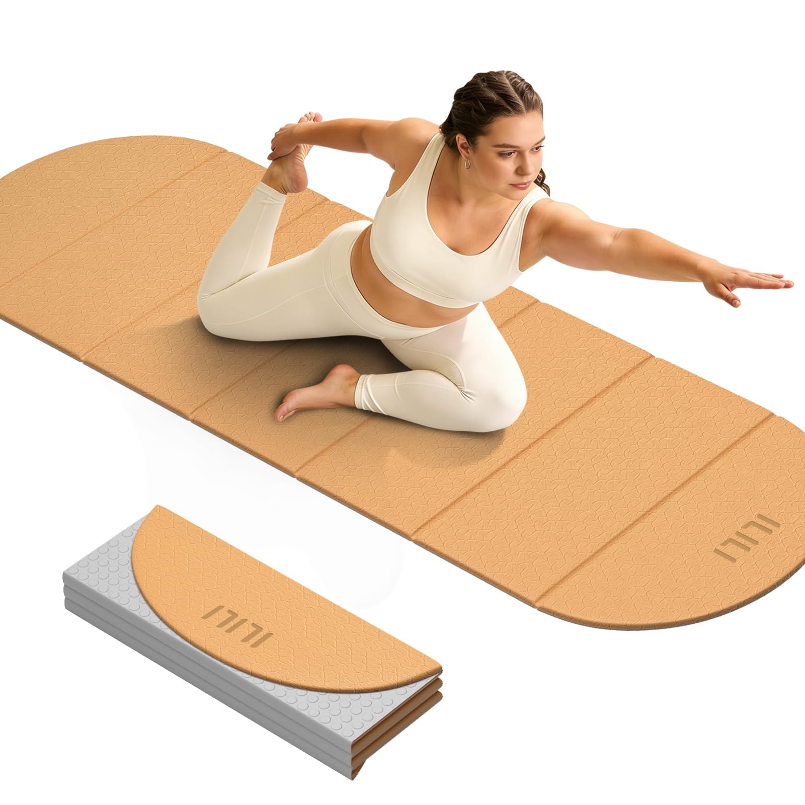 Photo 1 of ilili Foldable Yoga Mat - 75"L x 26"W x 0.4" Thick