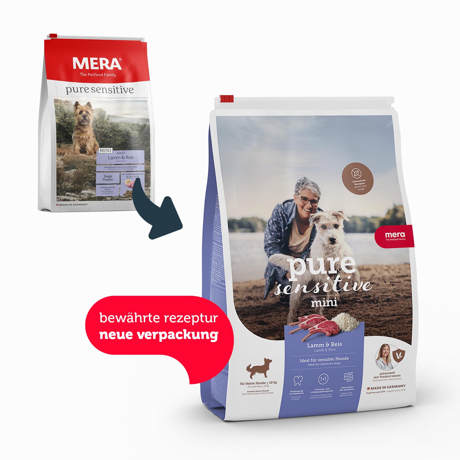 MERA Pure Sensitive Mini Truthahn & Reis & Pure Sensitive Mini Lamm & Reis