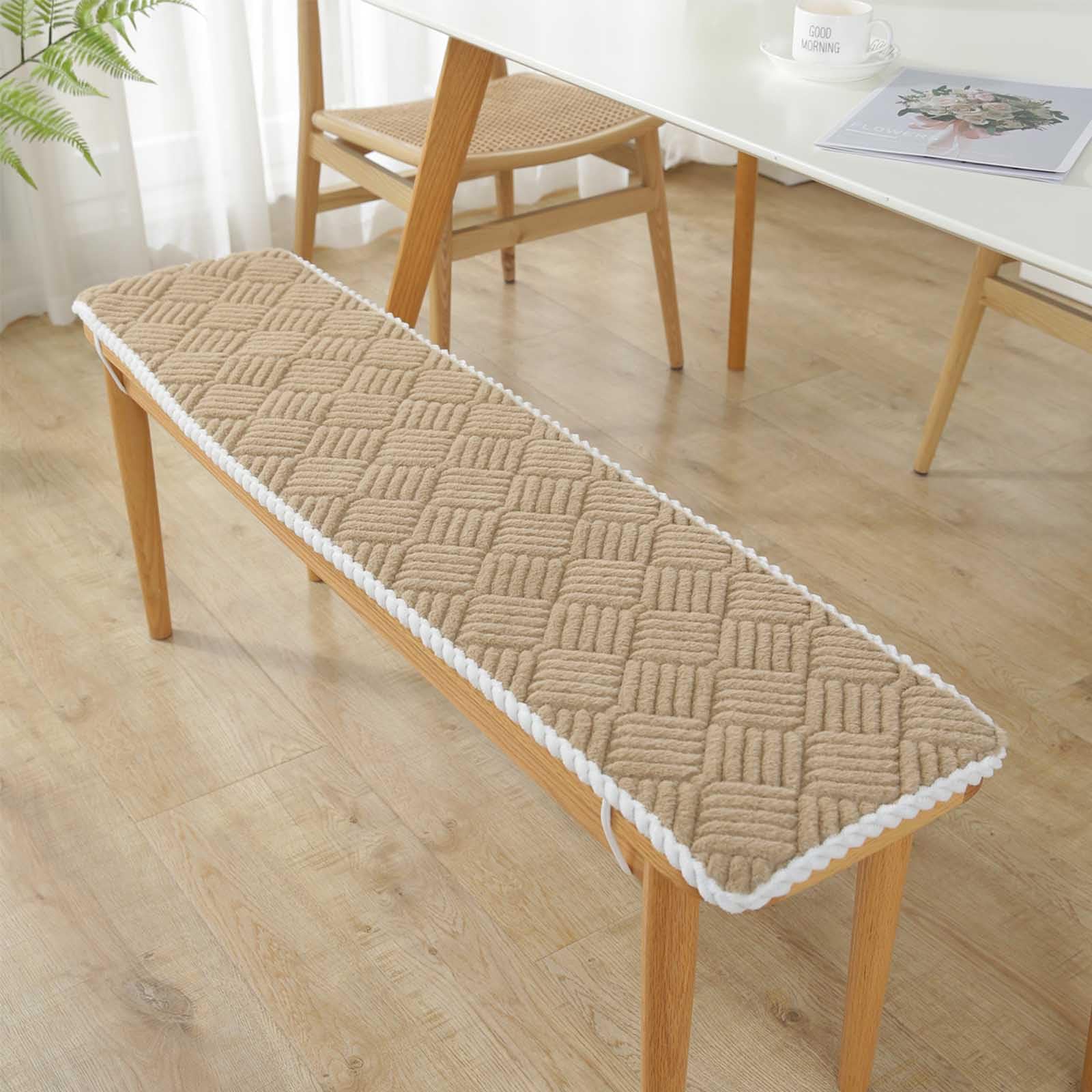 Cojines Banco Cocina 120x40 cm Cojín Banco Interior Colchoneta para Bancos de Madera Cojines Jardín Almohadones para Muebles de Exterior t & Sle