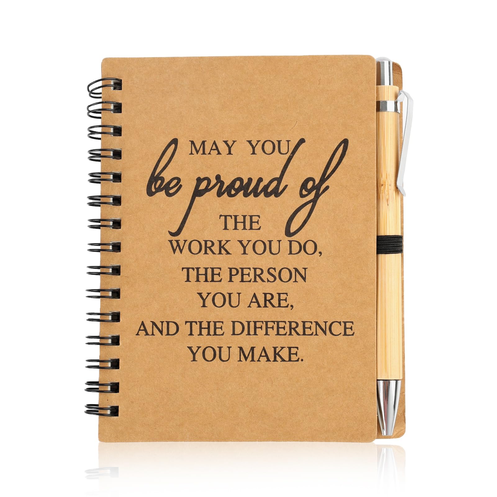 Leaving Gifts for Colleagues Women with A5 Notebook and Pen Set, 100 Pages Spiral Notepad with Inspirational, Work Friends Gifts, Teacher Gifts for Women, Good Luck Gifts, Motivational Stationery Gift