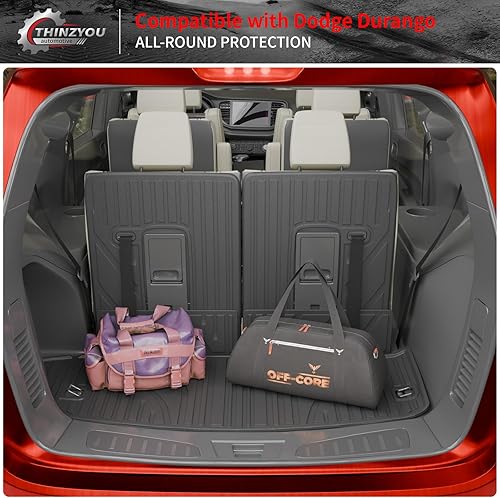 Vista 48 de Alfombrilla de carga compatible con Nissan Pathfinder 2022-2024 2025, forro de carga TPE para todo tipo de clima, accesorios Pathfinder 2023