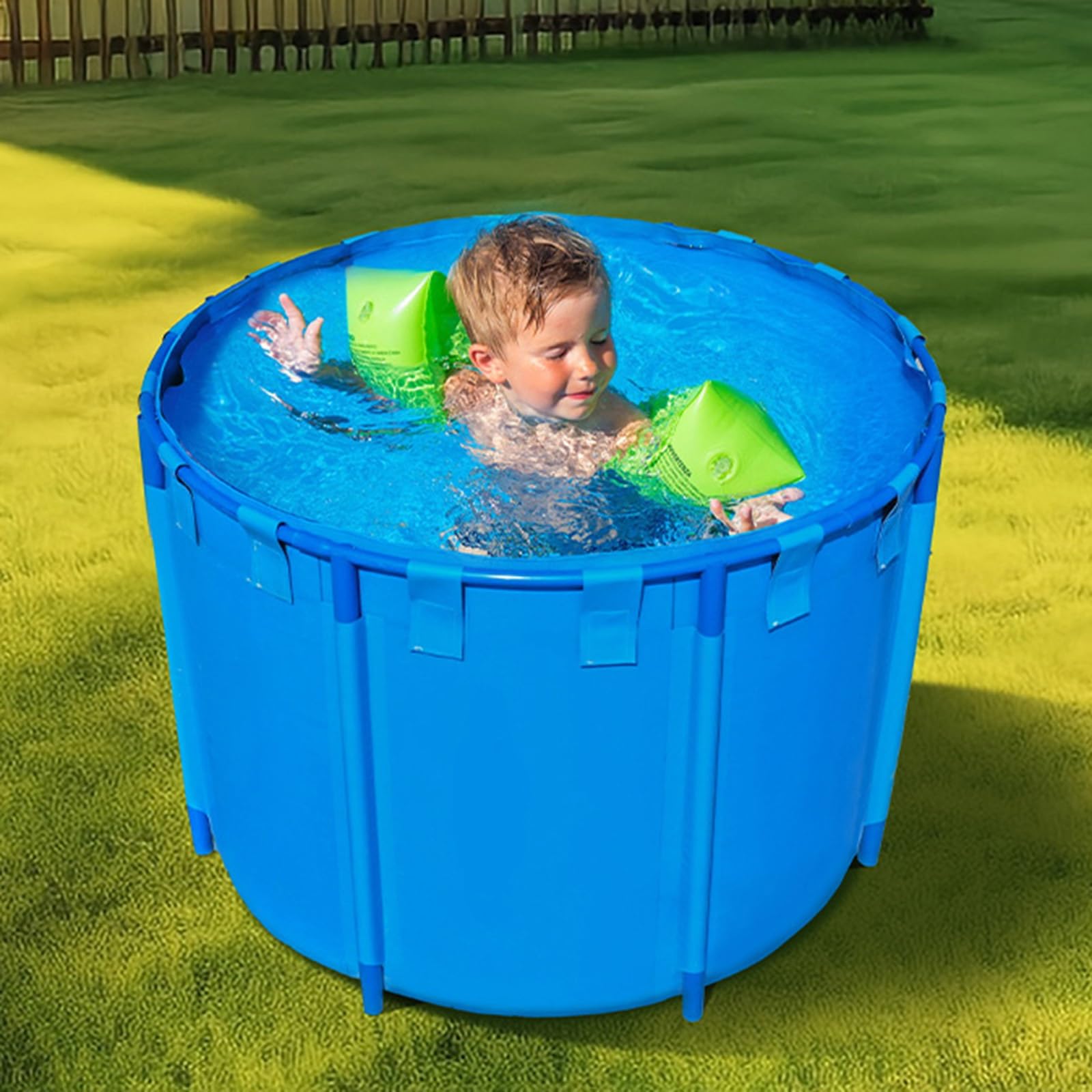 水槽 takan319 Koi Pond Tank - 39 Inch Tall Foldable Canvas Fish Pond with PVC