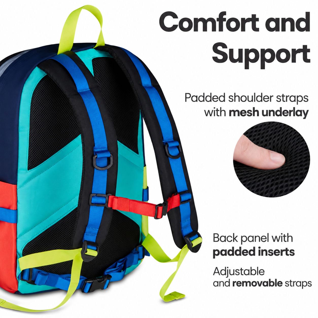 Invicta Act Plus Mochila Business 25L para Portátil 15,6", con Compartimento para Botella, Ideal para Trabajo, Universidad y Viajes, Unisex, Turquesa